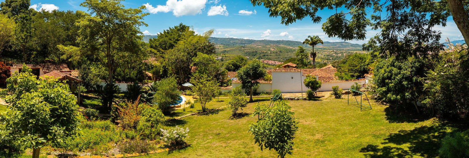 Panoramic view from the property