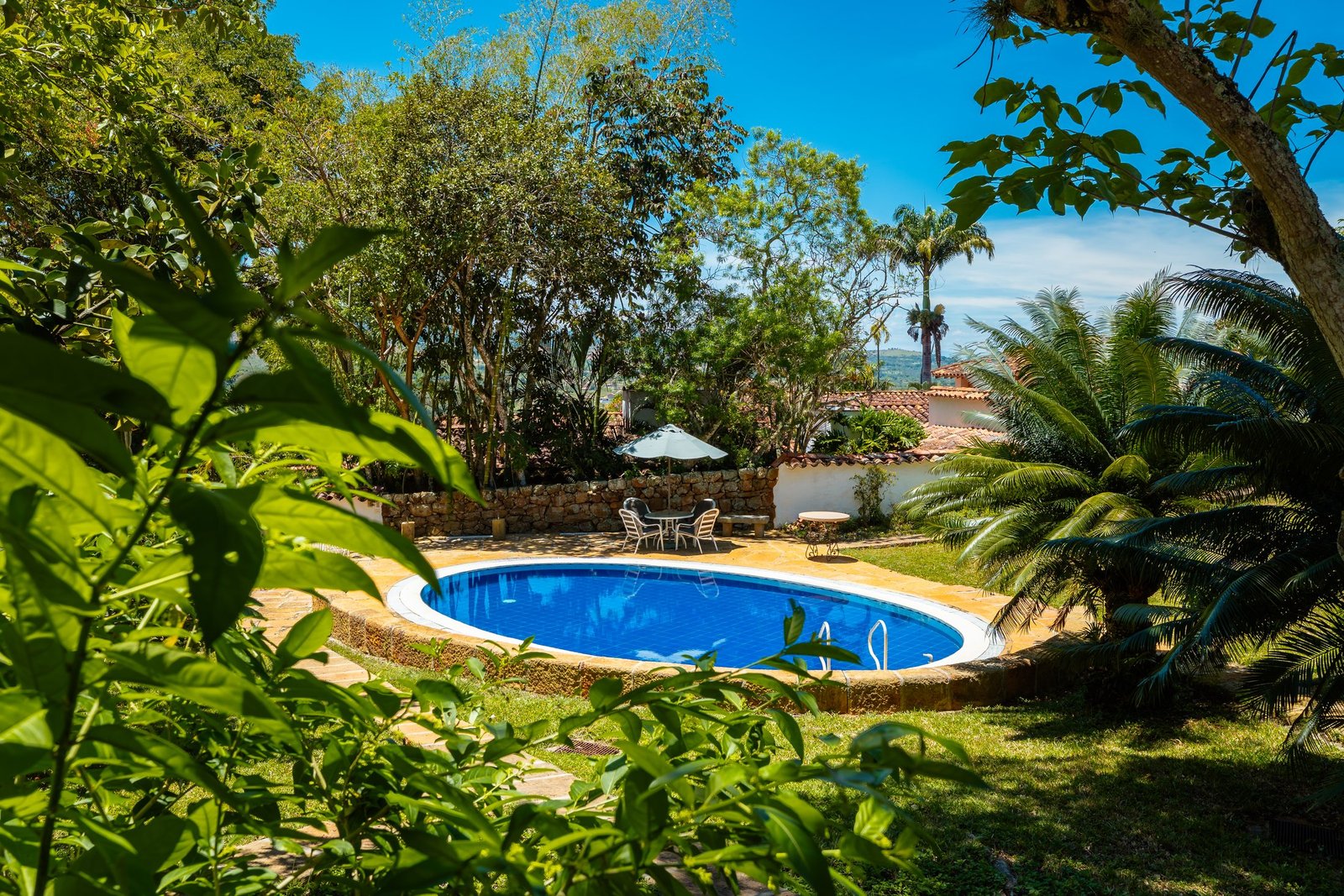 Pool and gardens